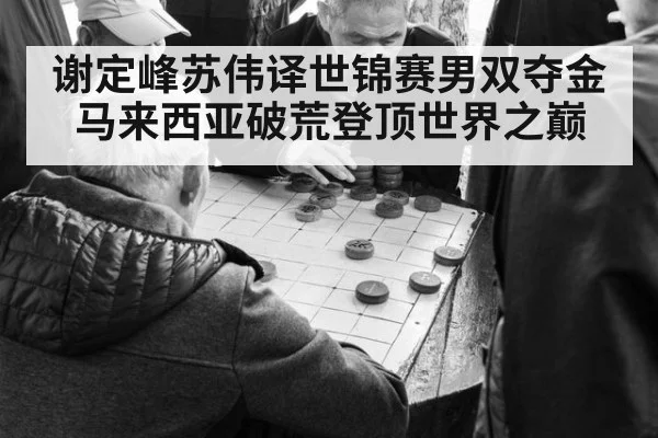 谢定峰苏伟译世锦赛男双夺金马来西亚破荒登顶世界之巅